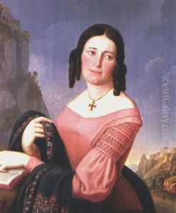 Portrait Einer Frau Mit Schal