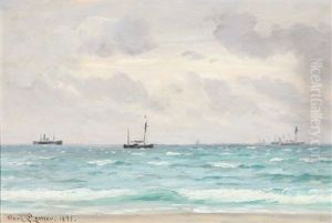Coastal Scape With Ships Coastal Scape With Ships