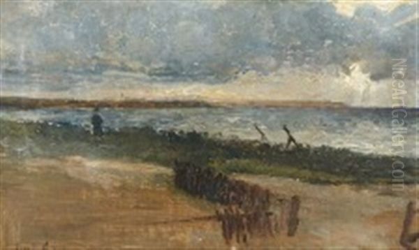 Coastal Scenery With A Person Overlooking The Sea - view 1