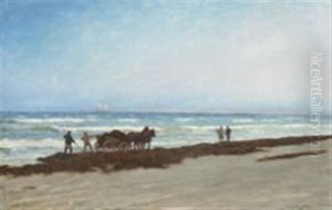 Winter Morning In The Bay Of Hornbaek by Carl Locher