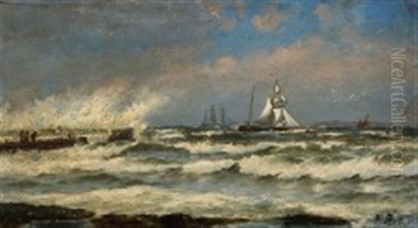 A Windy Day Along The Coastline - view 1