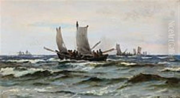 Fishermen At Sea - view 1