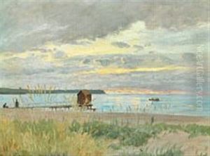Morning Sunlight At Hornbaek Beach