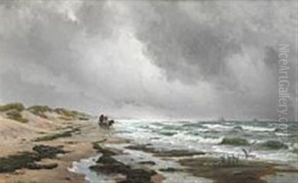 The Mail Coach On The Way To Skagen Along The Beach - view 1