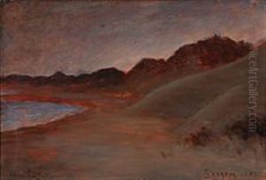 Evening Atmosphere At Skagen Beach by Carl Locher