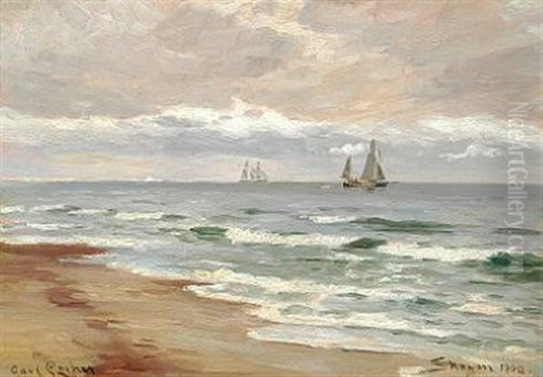 Seascape With Sailing Ships Off The Coast Of Skagen - view 1