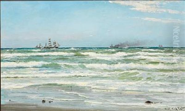 Summer Day With Ships Off Skagen - view 1