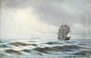 Seascape From The Atlantic Ocean by Carl Locher