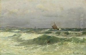 Coastal Scenery With Smaller Ships In The Background Coastal Scenery With Smaller Ships In The Background