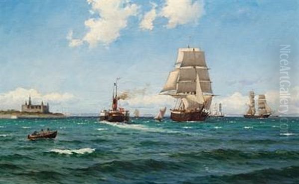 Strong Breeze In The Sound Off Kronborg - view 1