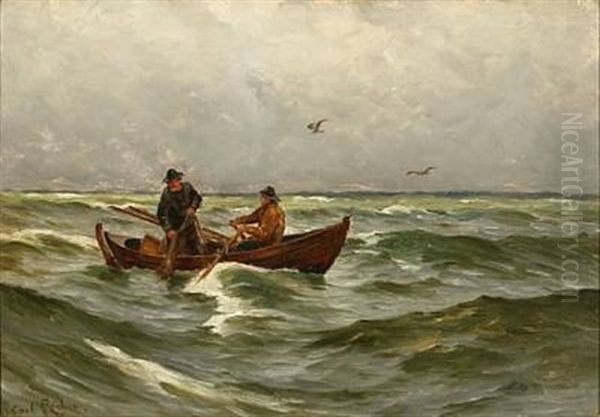 Two Fishermen From Skagen With The Catch Of The Day - view 1