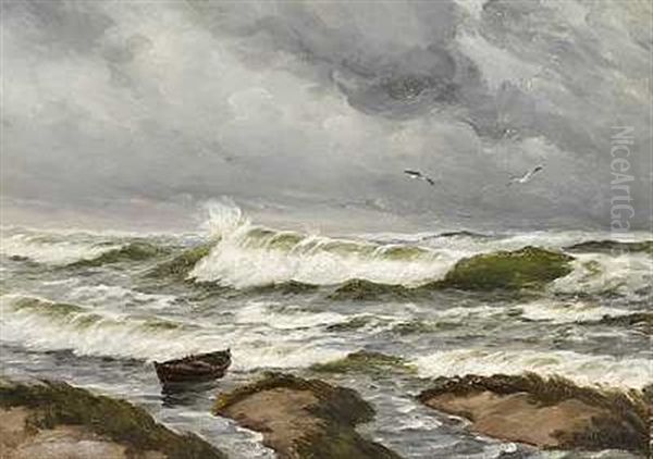 Braending, Morke Skyer Traekker Op - view 1