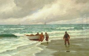 Iland! Motiv Fra Skagens Sonderstrand, Frisk Tiltagende Kuling