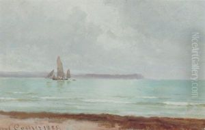 Marine Med Sejlskib by Carl Locher