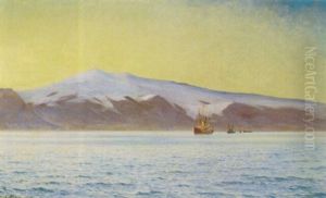 Hans Majestaet Frederik Viii Ombord Udfor Eyjafjaeldsjokul Den 29 Juli 1907