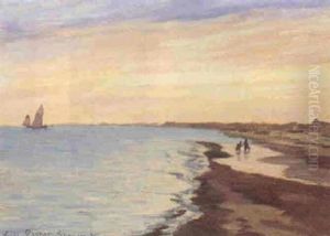 Kystparti Fra Skagen by Carl Locher