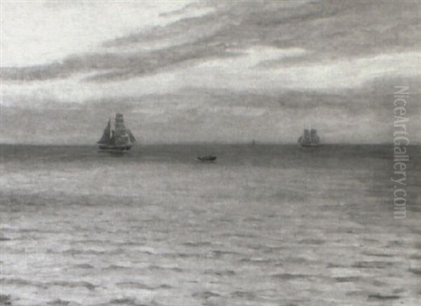 Marine Med Skibe Pa Havet - view 1
