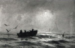 Fischer Im Ruderboot