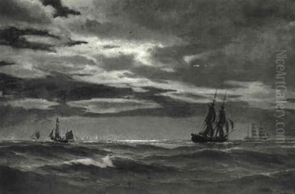 Marine Med Sejlskibe, M+neskin - view 1