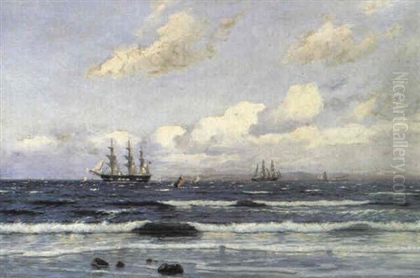 Marine Med Sejlskib Ud For Nordsjaellandsk Kyst - view 1