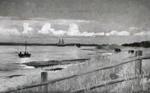 Fra Hornbaek Strand by Carl Locher