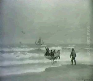 Fiskere I Strandkanten