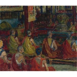 Buddhist Monks by Walter Lockenberg