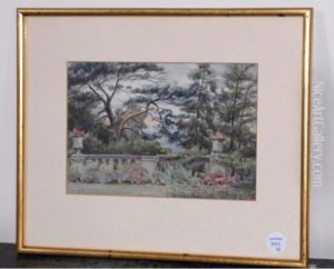 The Steps, Shrubland Park; And The Terrace, Shrubland Park by William James Bennett