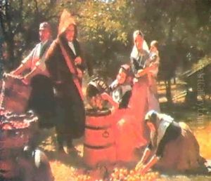 The Orange Harvest, Majorca by William Ewart Lockhart