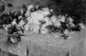 Roses On A Table by Wilton Lockwood