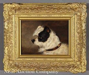 Norfolk Black And White Terrier And White Bull Terrier (2 Works) by Edwin (of Bath) Loder
