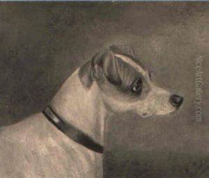 Study Of A Jack Russell Terrier by Edwin (of Bath) Loder