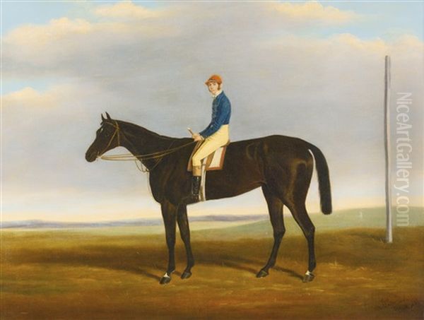 Deception, Winner Of The 1939 Oaks, With Jockey Up - view 1