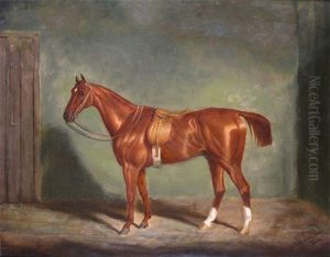 A Chestnut Hunter In A Stable by James Loder Of Bath