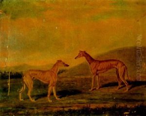Two Greyhounds In A Landscape