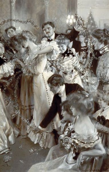 A Mesh Of Mistletoe Or A Christmas Frolic - view 1