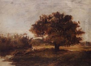 Louisiana Bayou Scene by Sidonia (Mrs. Lewis Crager) Loeb