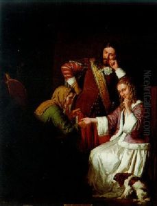 Bei Der Wahrsagerin by Leopold Loeffler