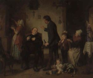 Besuch Des Pastors by Leopold Loeffler