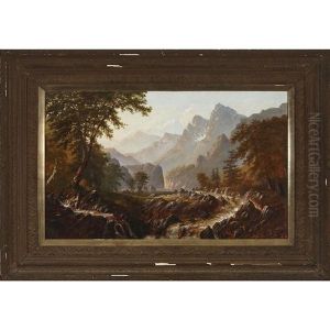 Rocky Mountain Vista by Alexander Francois Loemans