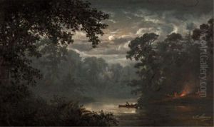 Fishing By Firelight