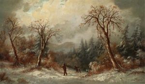 Indian Hunting Party by Alexander Francois Loemans