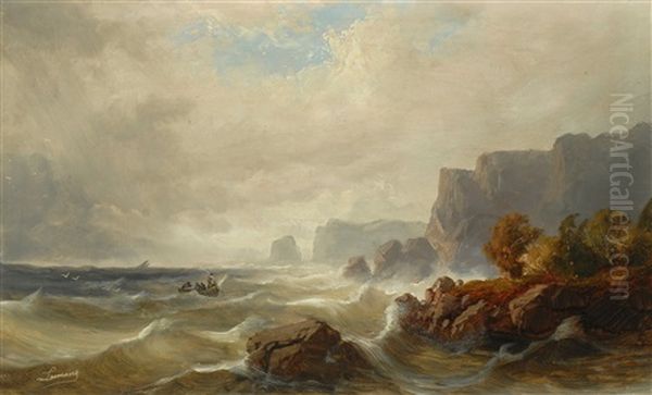 Boat On High Seas - view 1