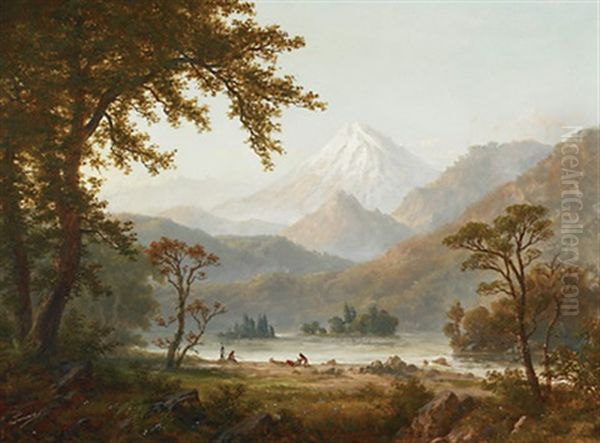 Indians Resting At The Shore - view 1