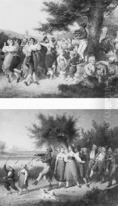 Bal Campagnard by Hermann Loeschin