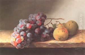 Stilleben Mit Trauben Und Birnen by Christine Marie Loevmand