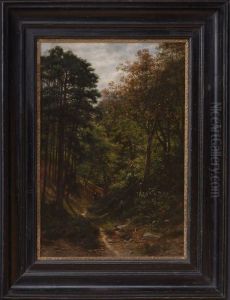 A Stroll In The Woods by Karl Bennewitz Von Lofen
