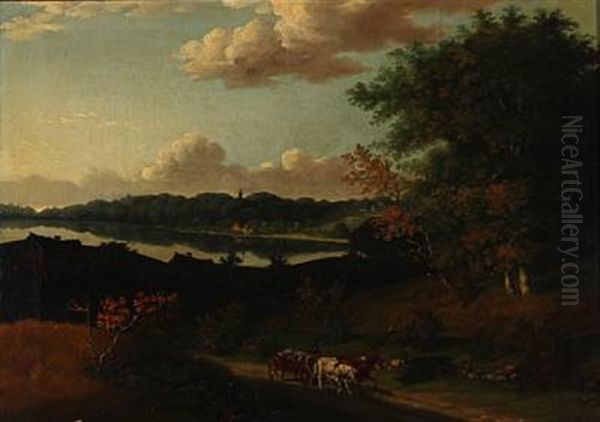 Landscape With A Horse-drawn Carriage - view 1