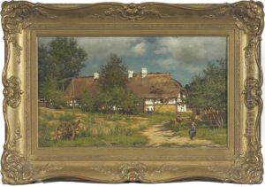 Fachwerkgehoft by Karl Bennewitz Von Lofen
