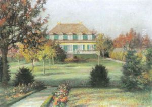 Blick Auf Malerisches Privathaus In Nonnenhorn by Franz Loeffler